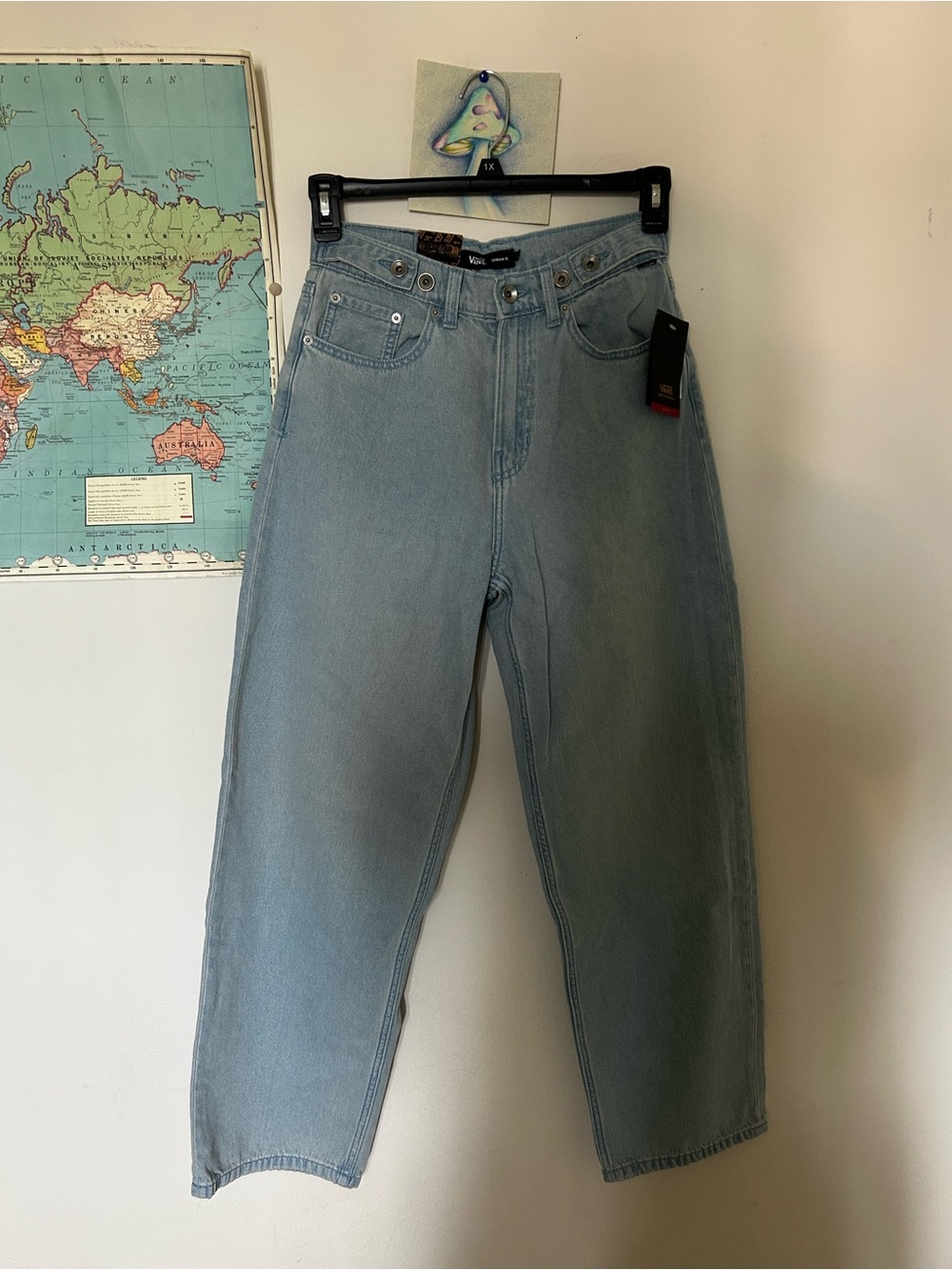 Vans Light Blue Denim Cinched Check Jeans